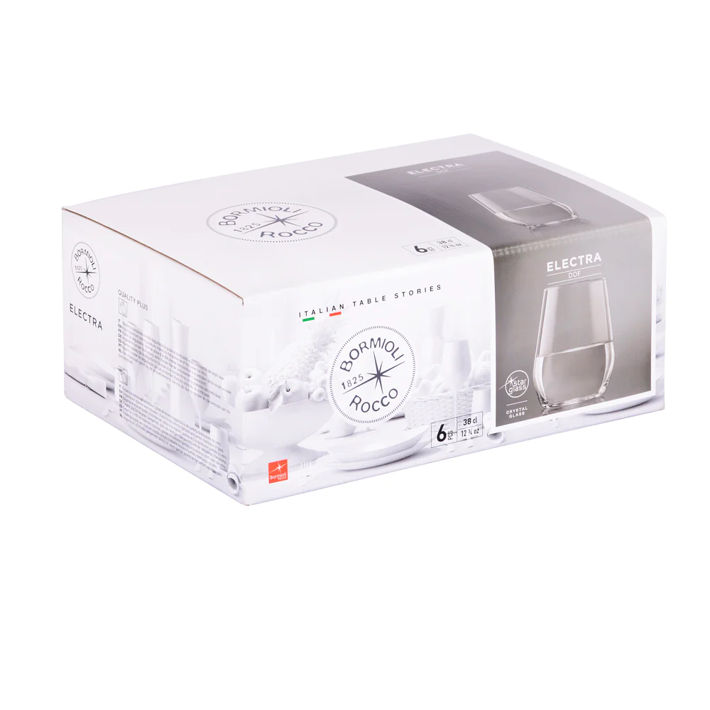Boîte de 6 gobelets Electra 38 cl Bormioli Rocco