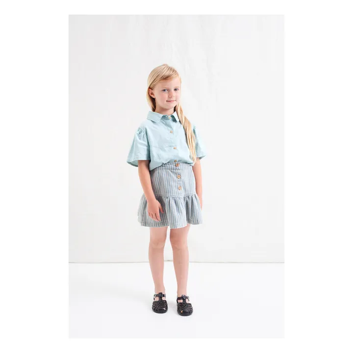 Tocoto Vintage Jupe en Jean Rayure | Bleu ciel