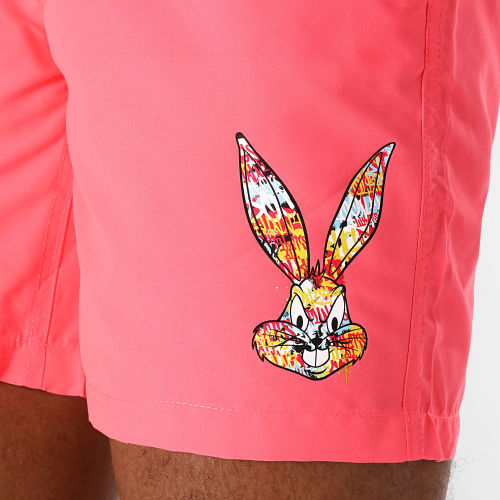 Short De Bain Bugs Bunny Graff Rose Fluo