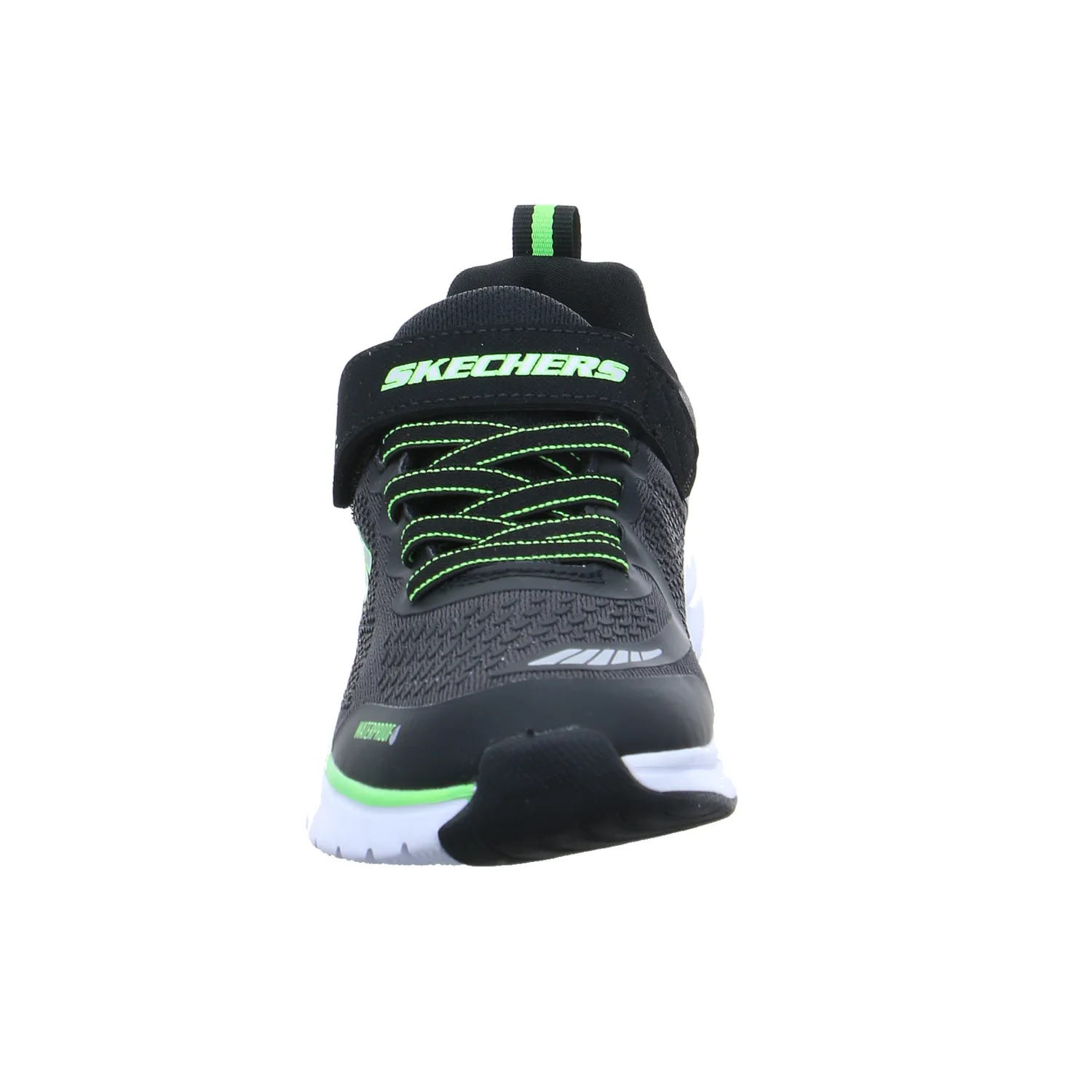 SKECHERS Jungen-Halbschuh Klett Schwarz Textil  Sneaker Waterproof