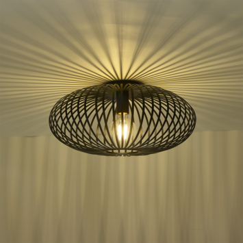 KARWEI plafondlamp Nora zwart ø46x23,5cm