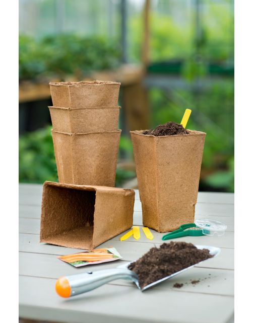 Nature Turfpot - Kweekbenodigdheden - 18x10x10 cm Bruin 5 stuks