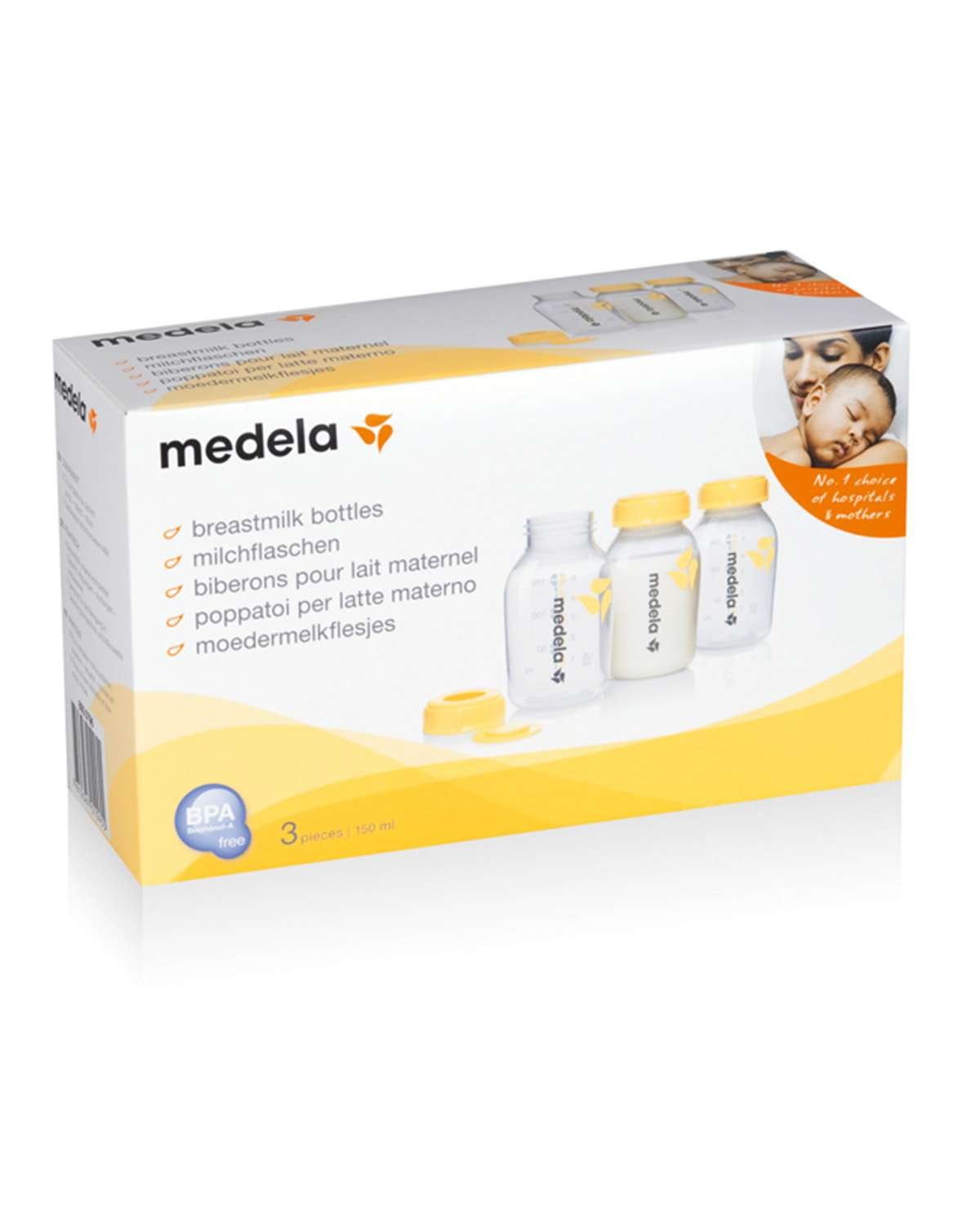 Melkeflaske 3pk – Tåteflaske Uten smokk – 150ml