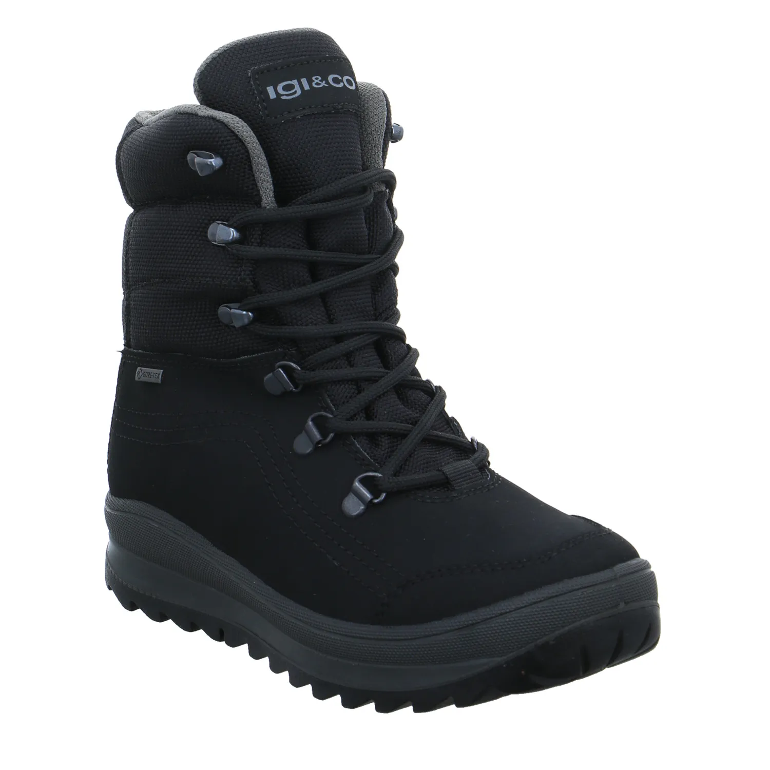 IGI & CO Snowboot Schwarz Leder  mit Gore-Tex