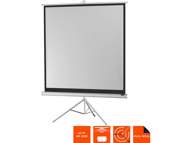 Celexon Stativleinwand Eco 184x184 cm 1:1 Weiss Mobile Stativ-Leinwand 184 x 184 cm