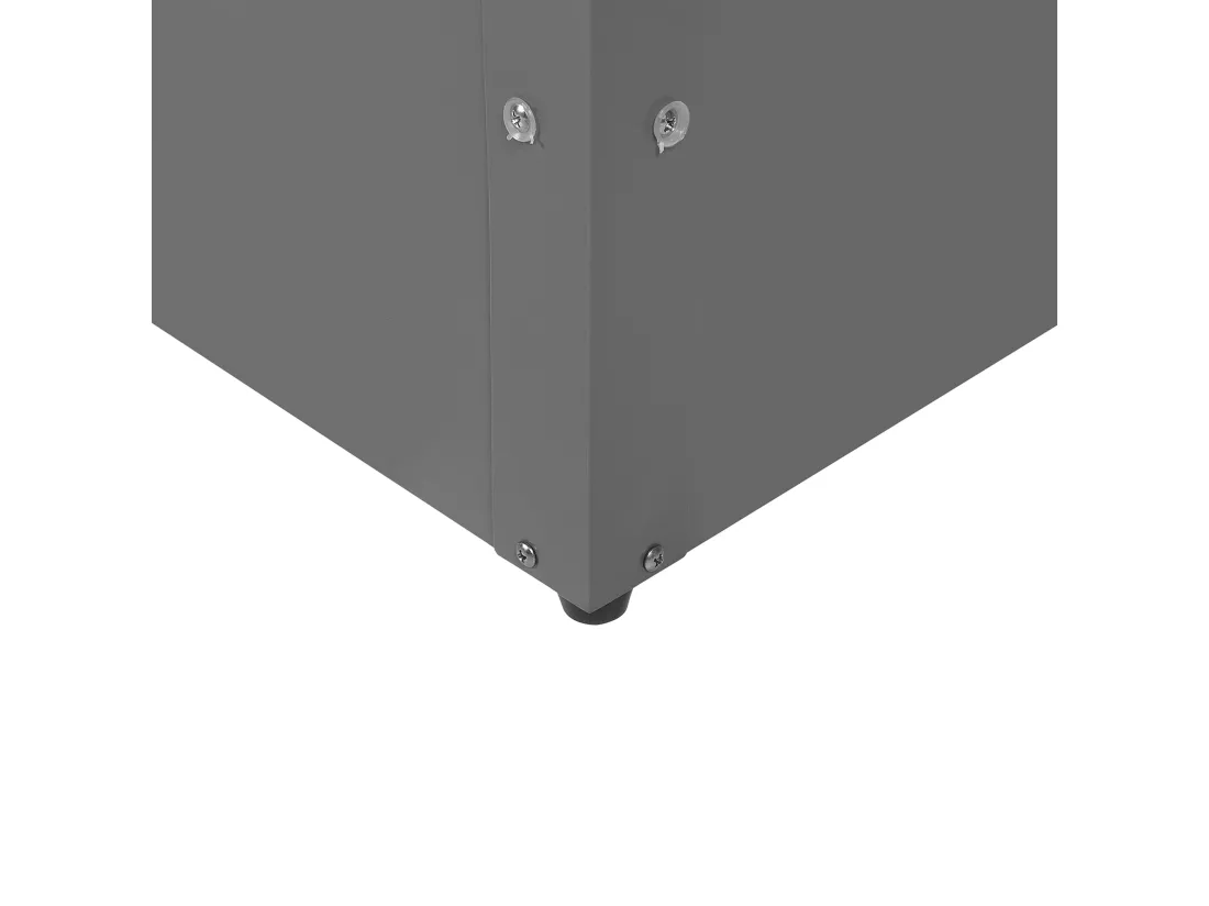 Coffre de rangement CEBROSA Métal 132 cm 62 cm Gris