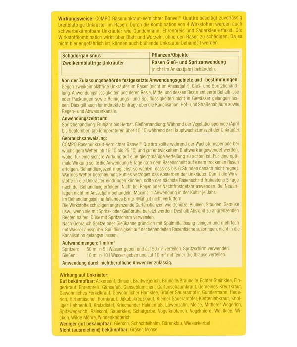 COMPO Rasenunkraut-Vernichter Banvel® Quattro