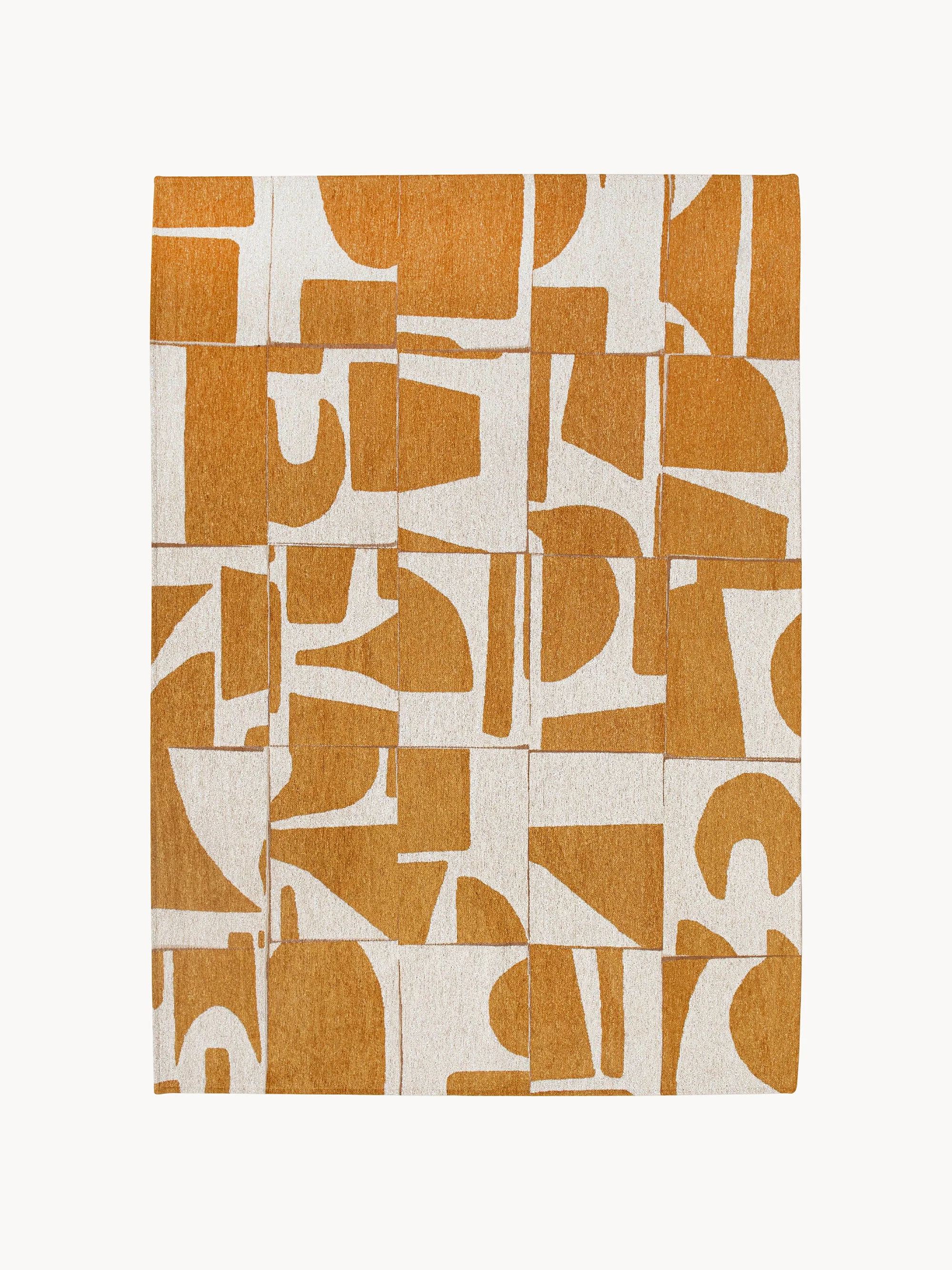 Wasbaar jacquard in- & outdoor vloerkleed Papercut