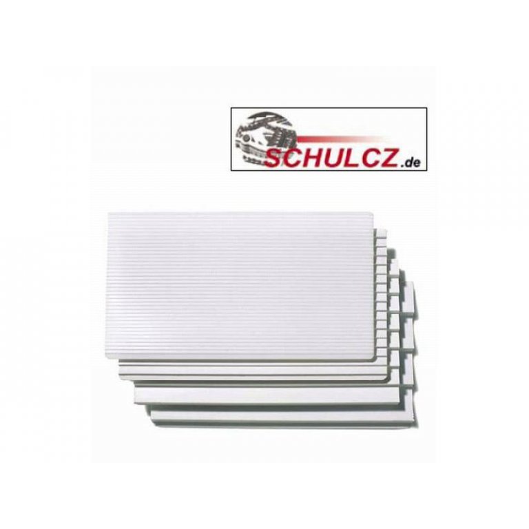 Treppenplatten 17° Polystyrol, weiß