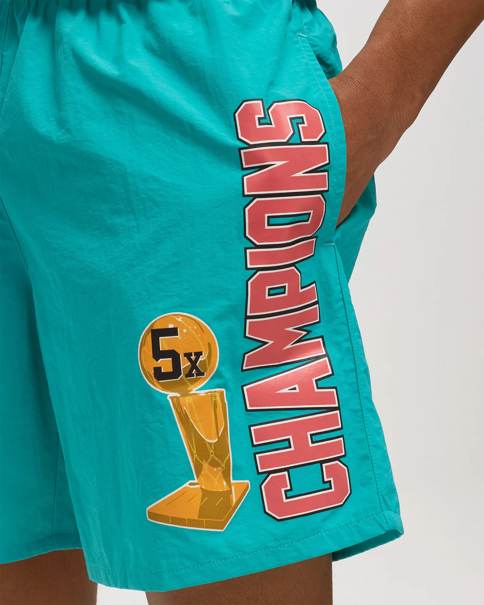 Mitchell & Ness Team Heritage Woven Short - San Antonio Spurs