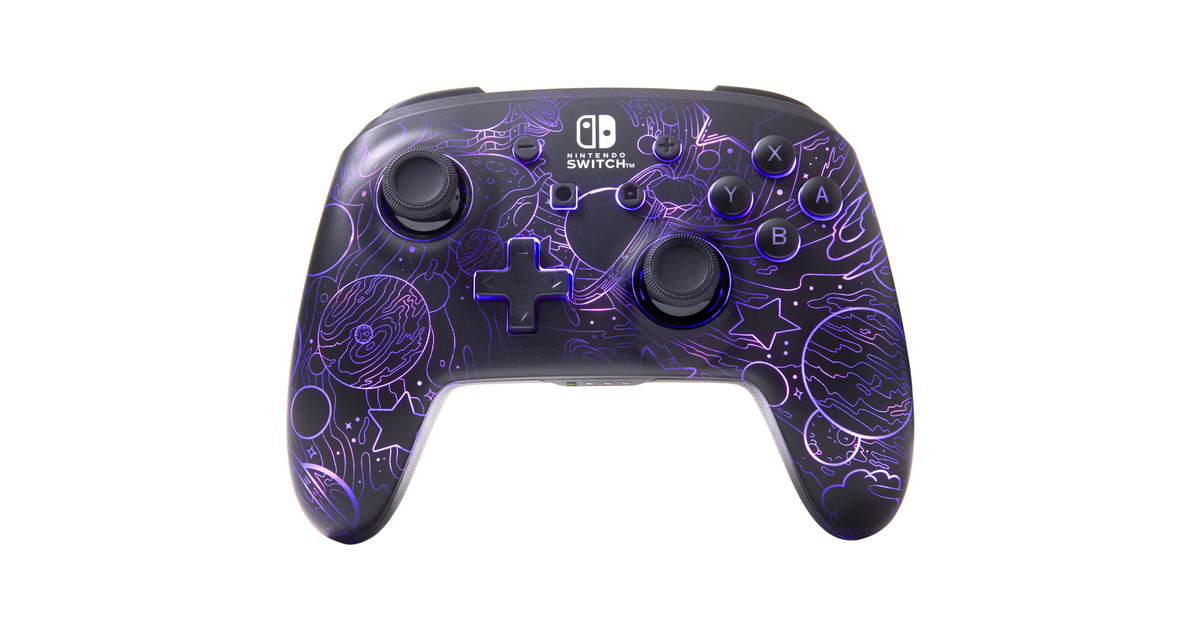 PowerAEnhanced Wireless Controller for Nintendo Switch with Lumectra - Galactic Vortex  (Lila)