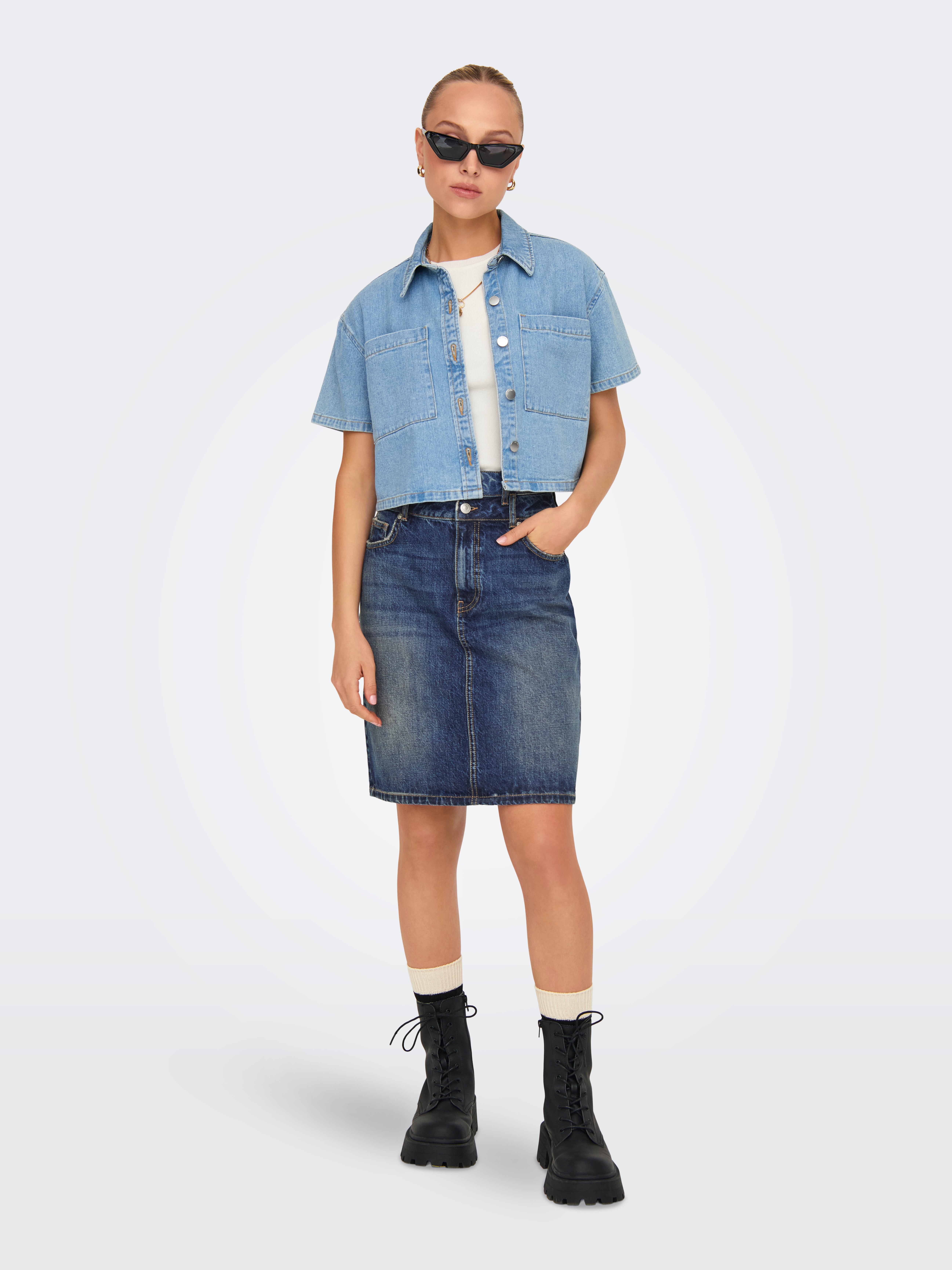 ONLJACKY Jeansrock Medium Blue Denim