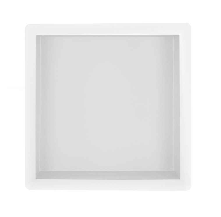 Mueller inbouwnis 30x30x10cm mat wit