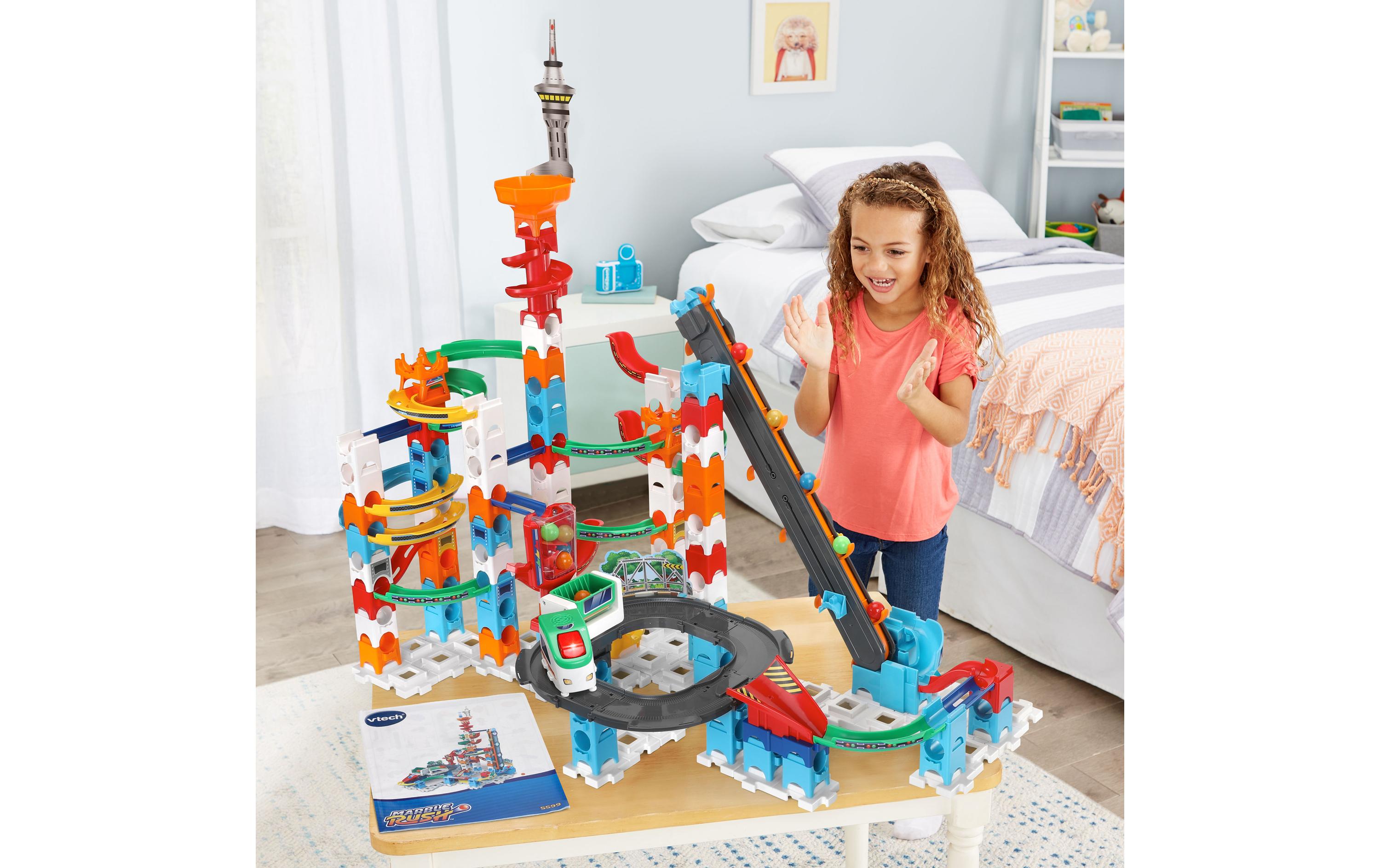 Kugelbahn Marble Rush Super Sky Tower Set XL300E -DE-Interaktive Murmelbahn