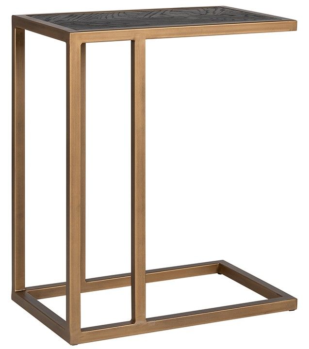 Sofa Tafel 210696 Blackbone Brass B55 x D35 x H66 cm