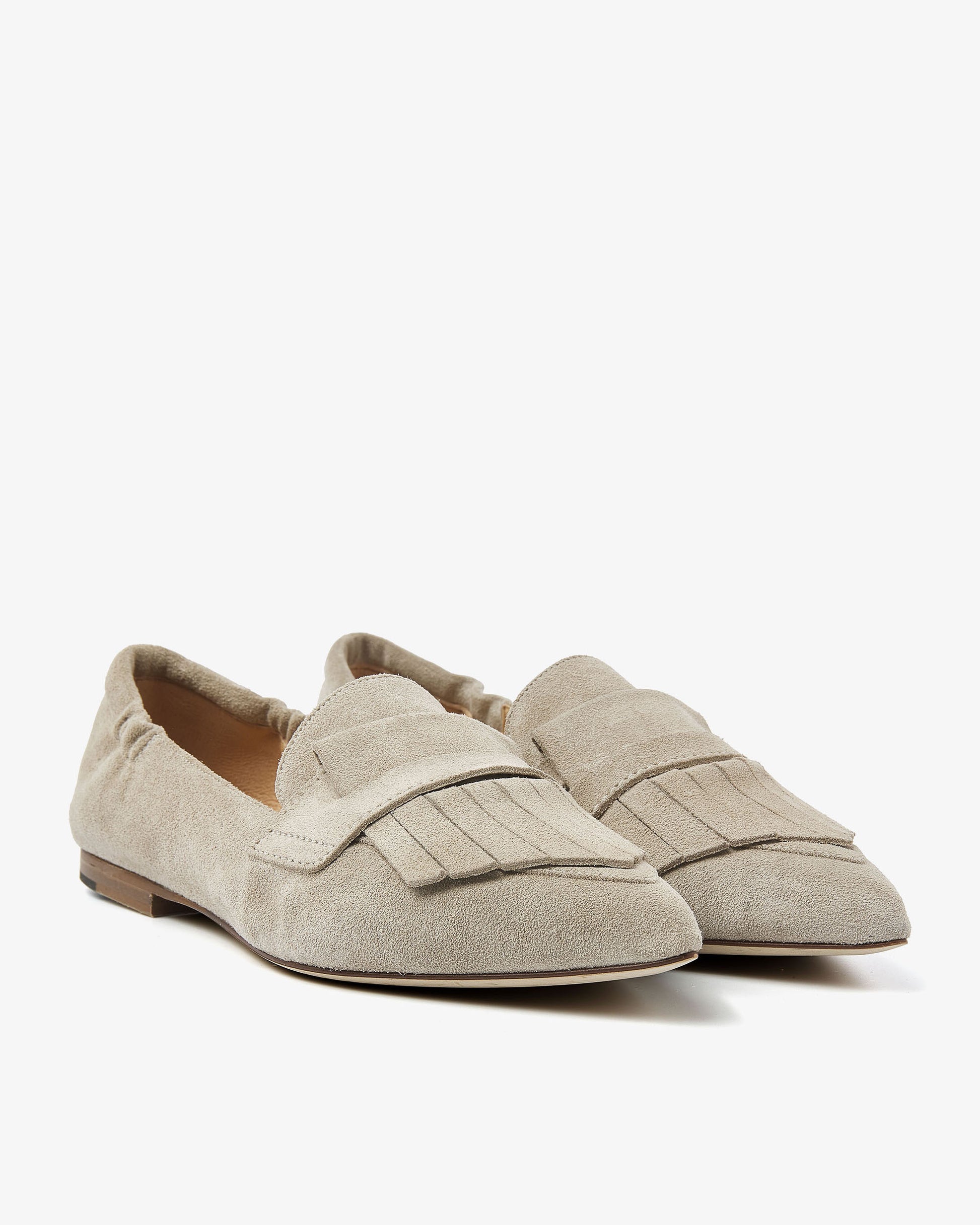 VIA VAI grijze dames loafers Lola Oakley