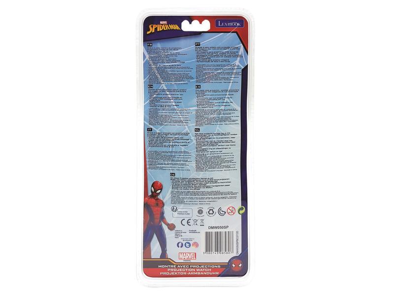 Lexibook Spider-Man Digital-Projektionsuhr Eine 2-in-1-Uhr mit digitalem Bildschirm