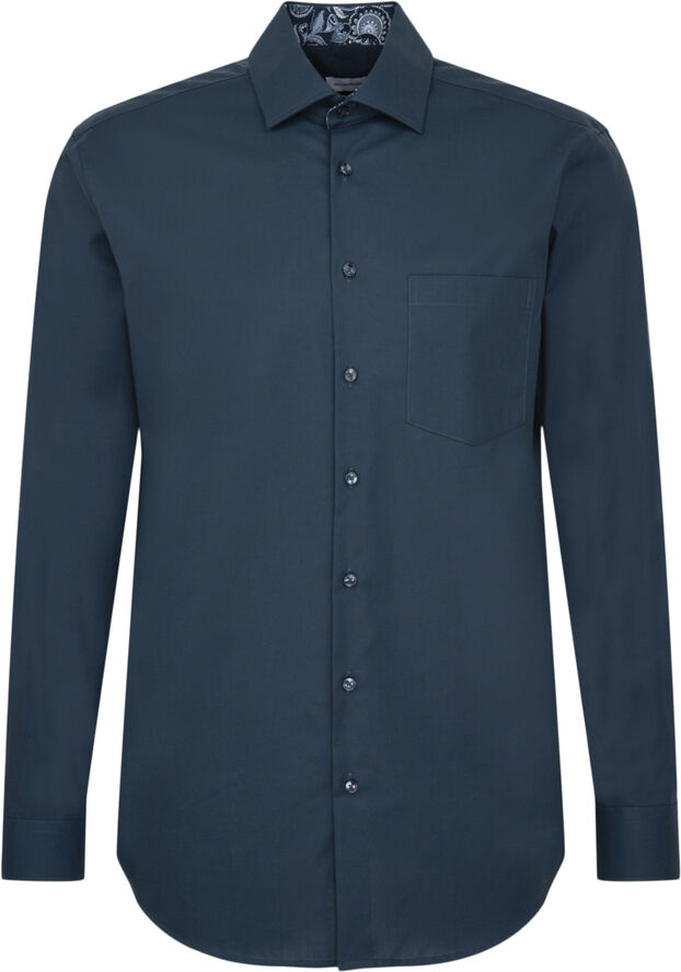 Seidensticker Business Shirt Regular Long sleeve Kent-Collar Uni Turquoise