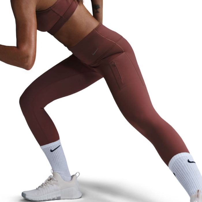 Nike Dame Lange tights Therma-FIT High-Waisted 7/8 Tights Rød