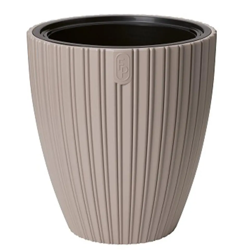 Form Plastic Plantenpot/bloempot - kunststof - taupe - 40 x 42 cm