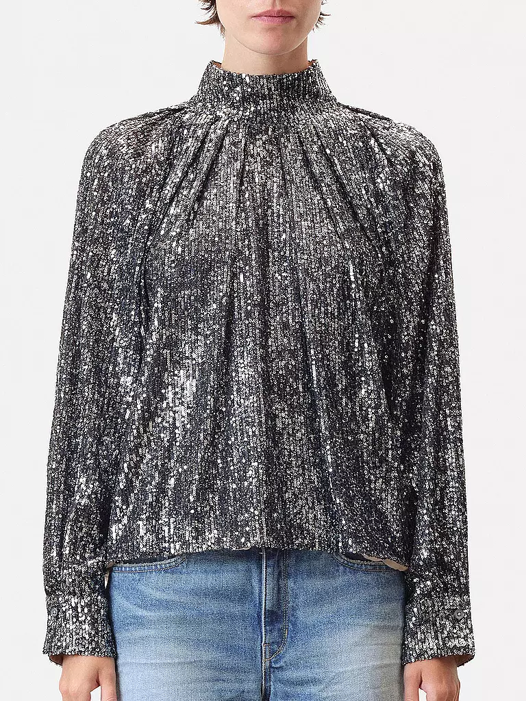 DRYKORN Bluse DRUNA silber