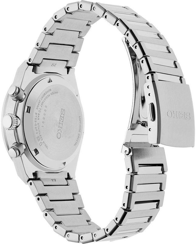Seiko - SSB455P1 - Chronograaf - Zwart/Wit - Staal