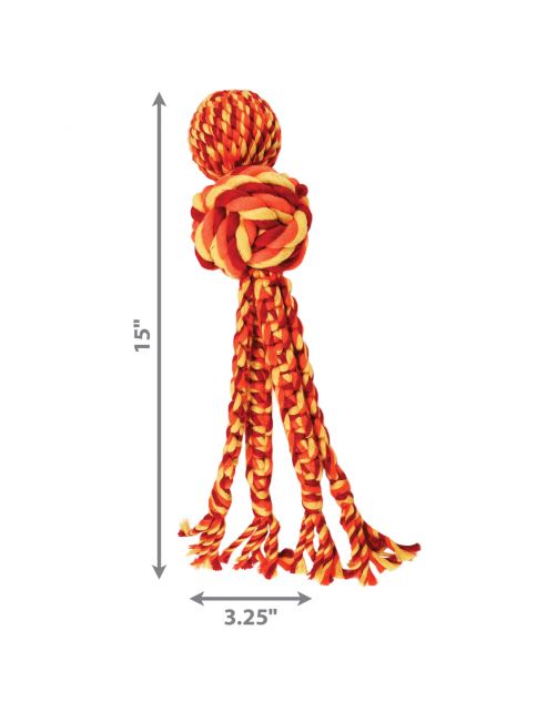 Kong Wubba Weaves Rope Assorti - Hondenspeelgoed