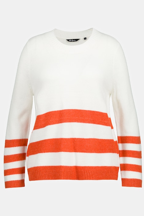Pullover, Ringelbündchen, Rundhals, Langarm