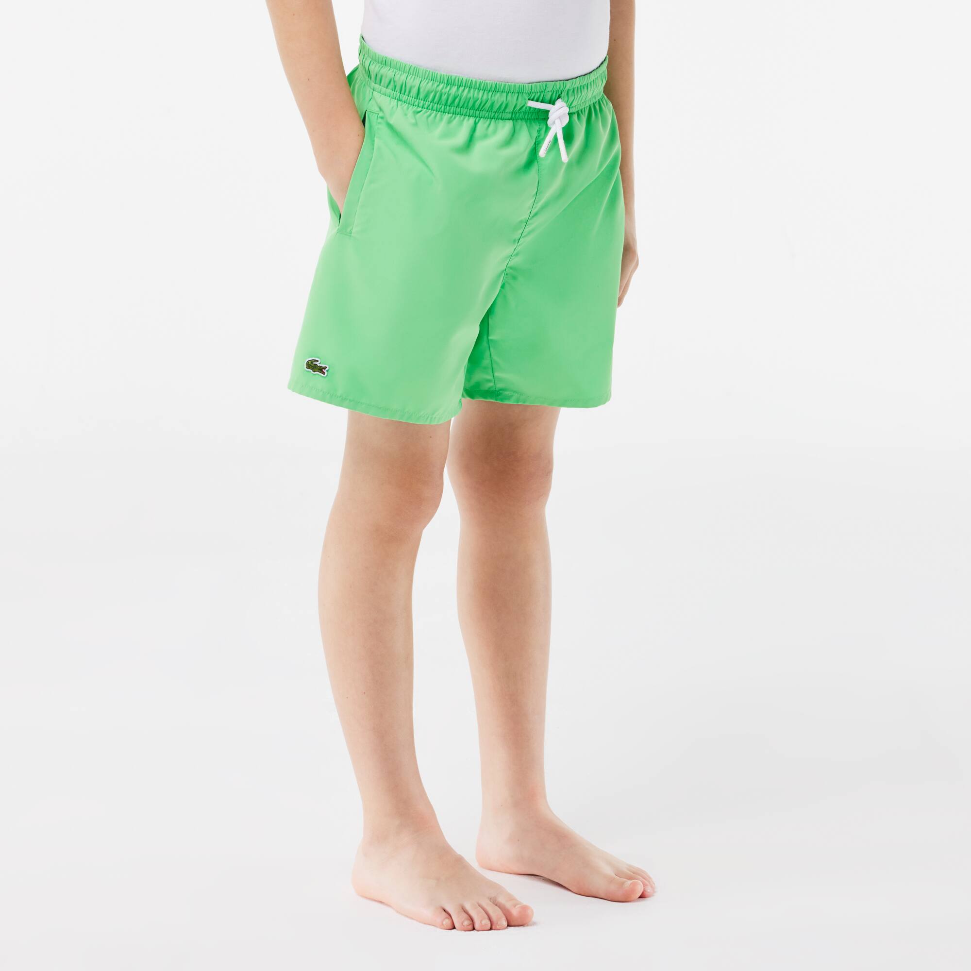 Short de bain Garçon uni à séchage rapide Maillots De Bain - Vert - Lacoste - Garçon