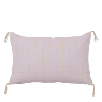 Sierkussen ruit lila - l55xb35xh10cm