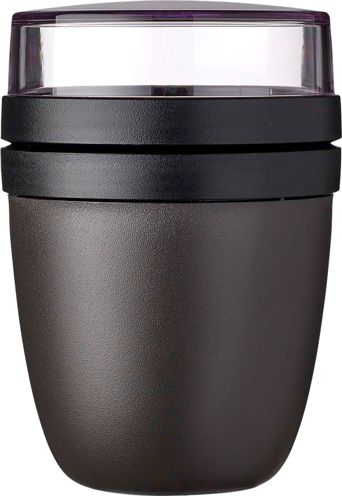 Mepal Lunchpot Ellipse Vorratsbecher Set / Auslaufsicherer Snack- und Müslibecher nordic black 700 ml