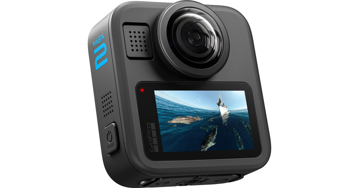 GoProMAX2 videocamera  (Zwart, Wi-Fi 6, Bluetooth LE 5.3, USB-C)