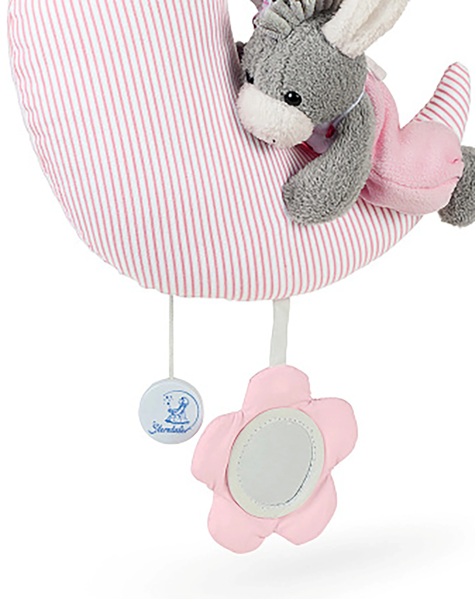 Spieluhr EMMI GIRL (30cm) in rosa/grau