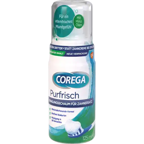 Purfrisch Reinigungsschaum für Zahnersatz
