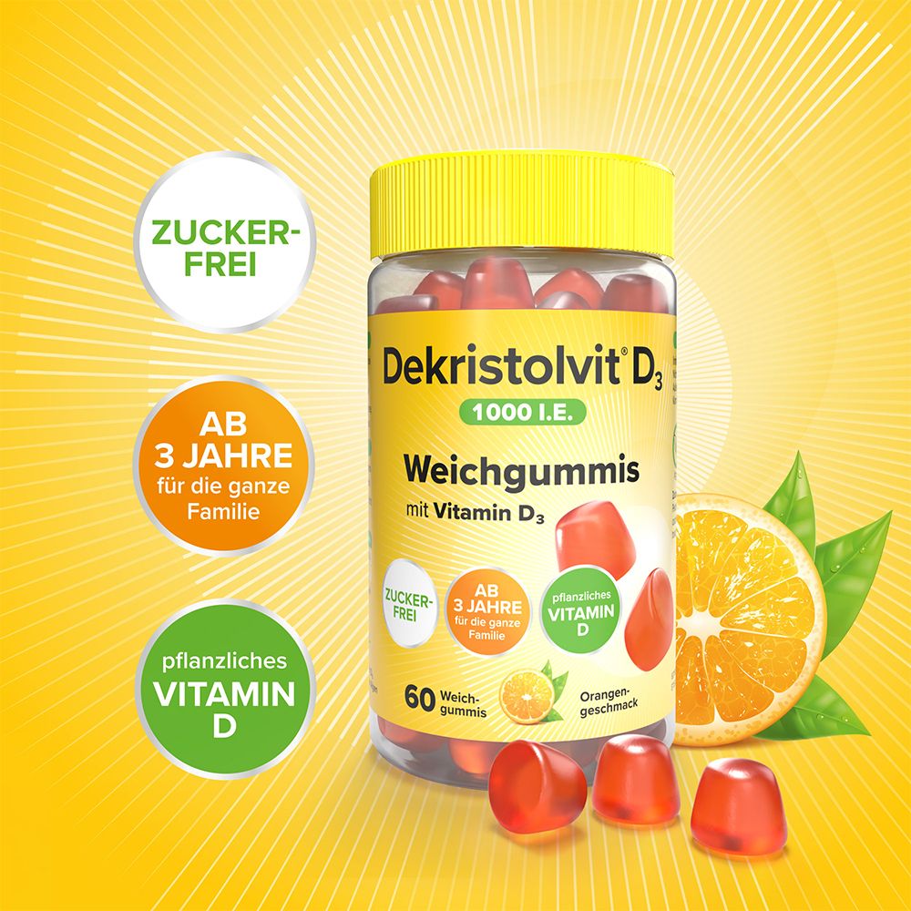 Dekristolvit® D3 1000 I.E. Weichgummis
