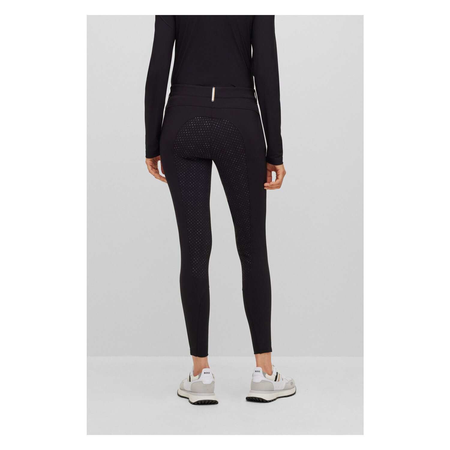 BOSS EQUESTRIAN Grip-Vollbesatz-Reithose Heather - black