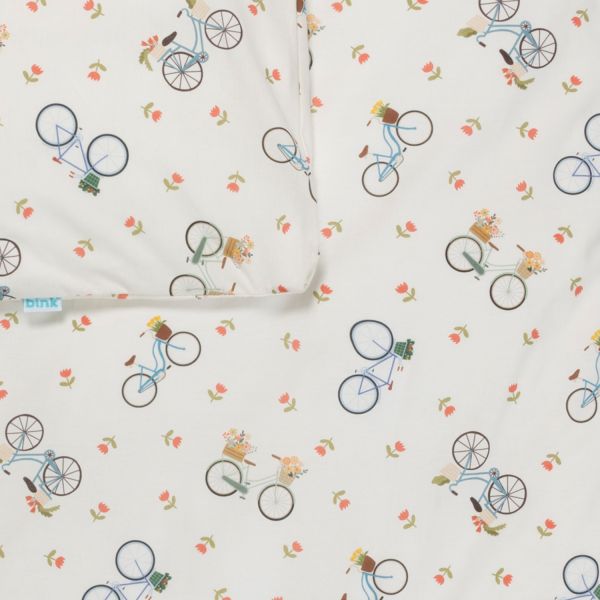 Bink Bedding Fien Dekbedovertrek - 120 x 150 cm - Fietsenprint