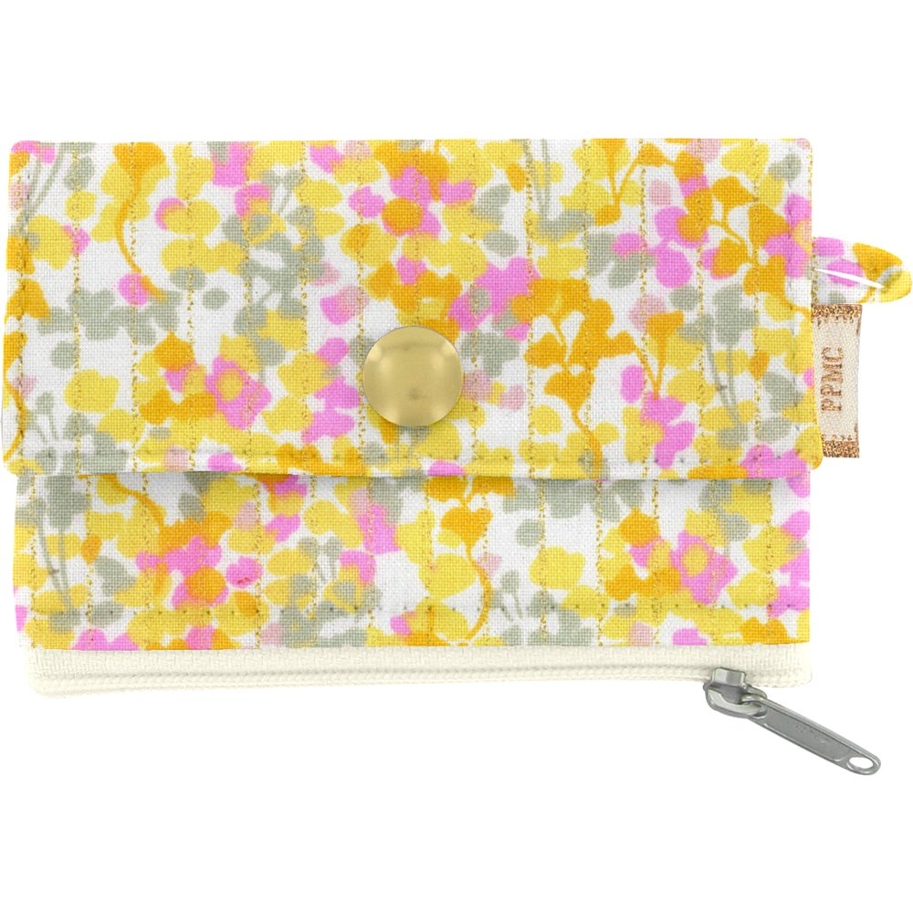 Mini Pochette Porte-Monnaie Mimosa Jaune Rose