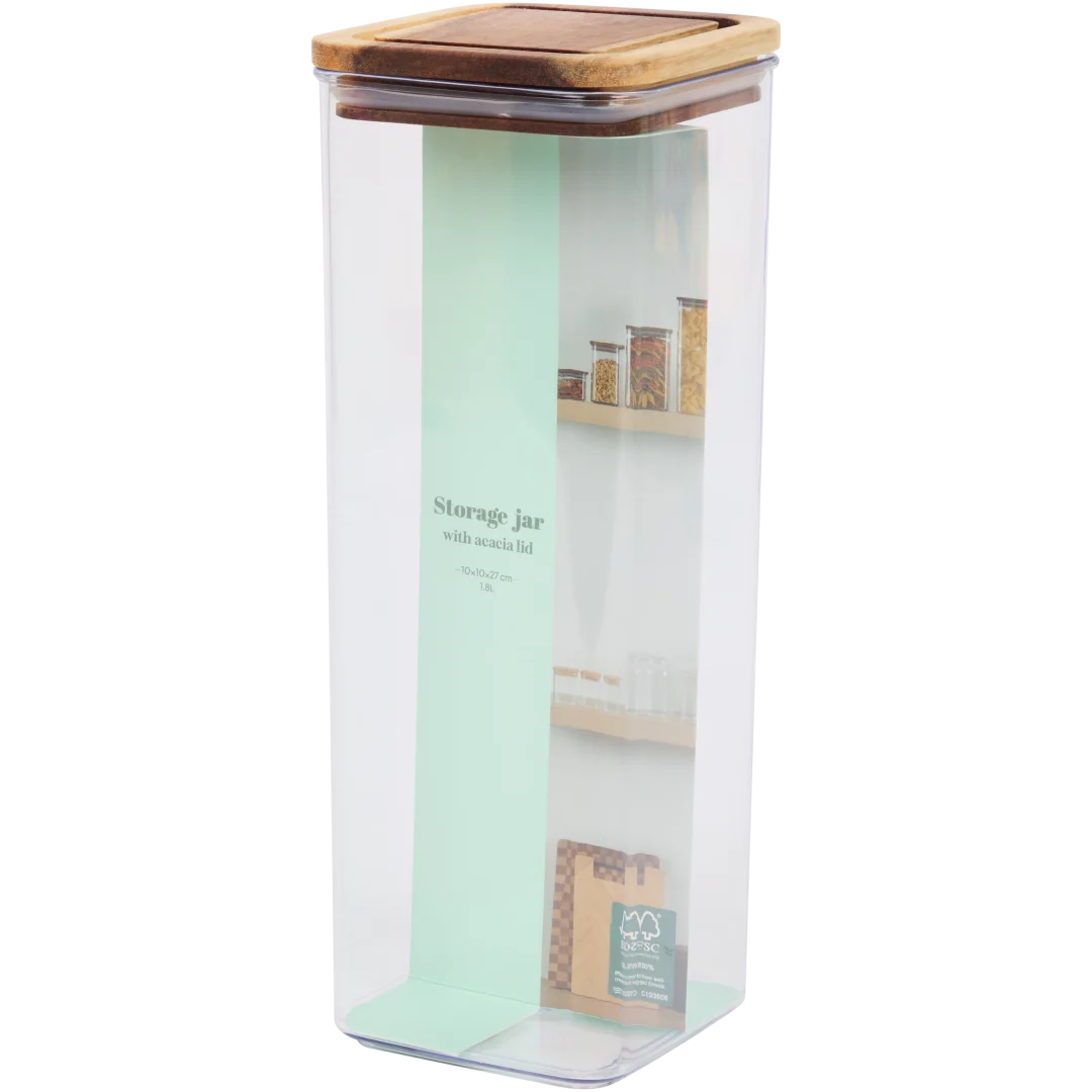 Voorraadpot 1,8 liter | 10 x 10 x 27 cm
