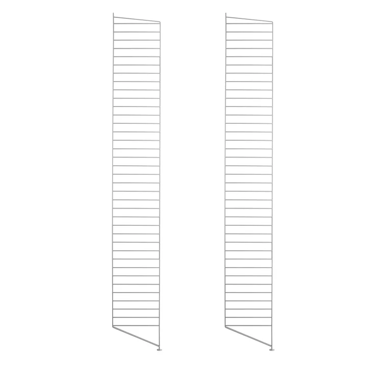 String - Bodenleiter für String Regal 200 x 30 cm (2er Set), grau