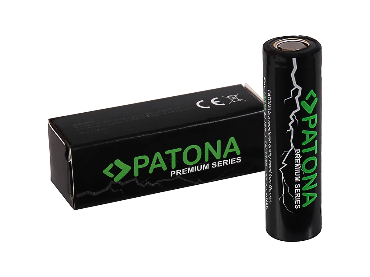 Wiederaufladbare 3.7 Volt 3350mAh 18650 Akku Batterie (6515) - Flachkopf