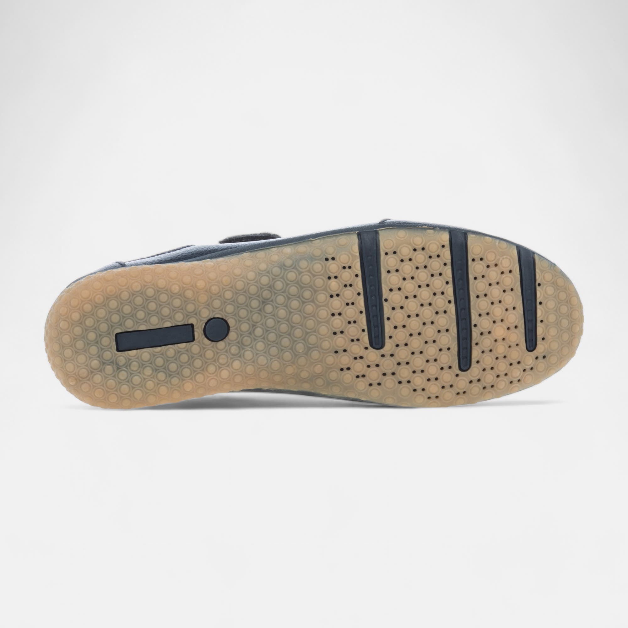 Escarpins pieds sensibles Femme en cuir bleu marine