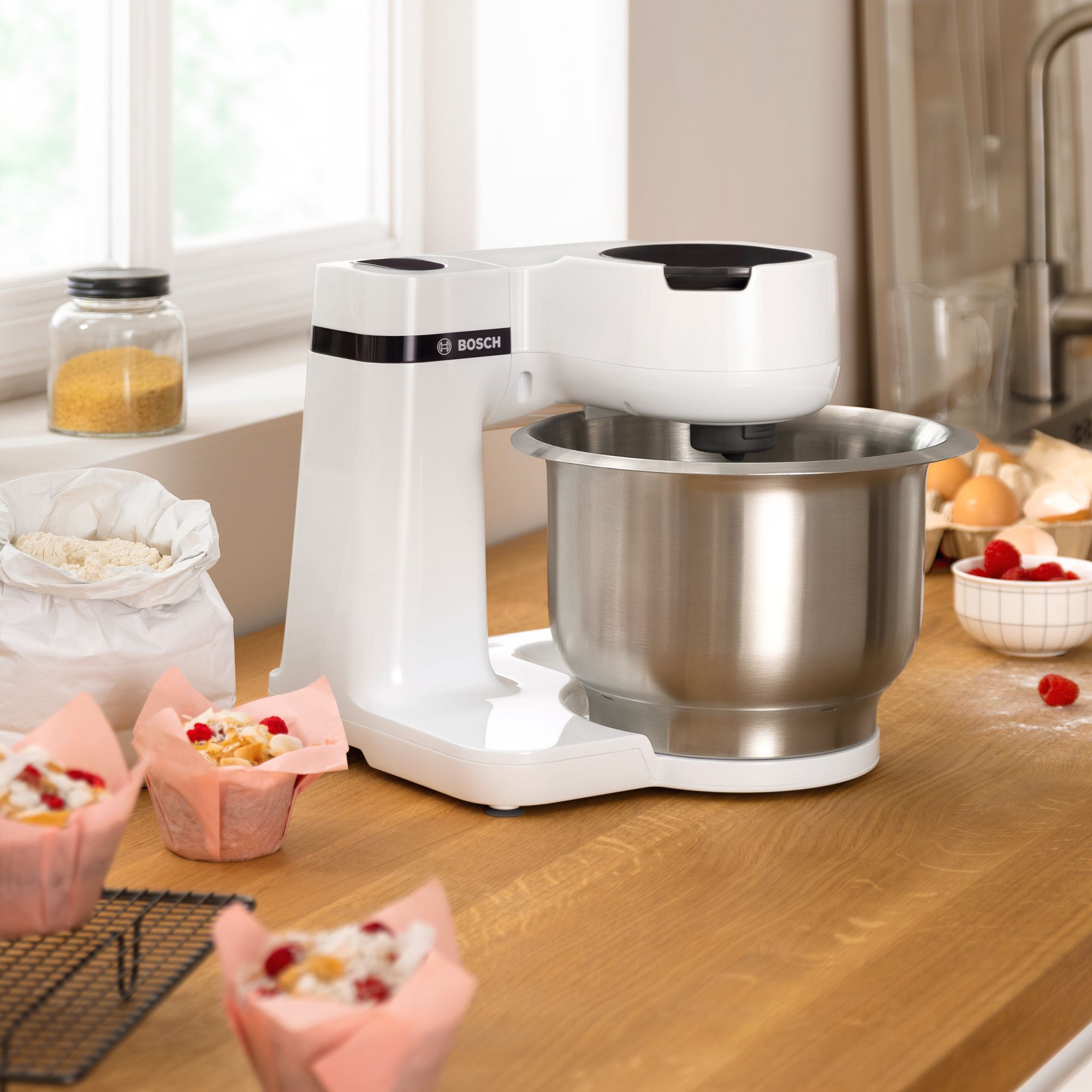 Robô de cozinha MUM Série 2, 700 W, branco, modelo MUMS2EW00