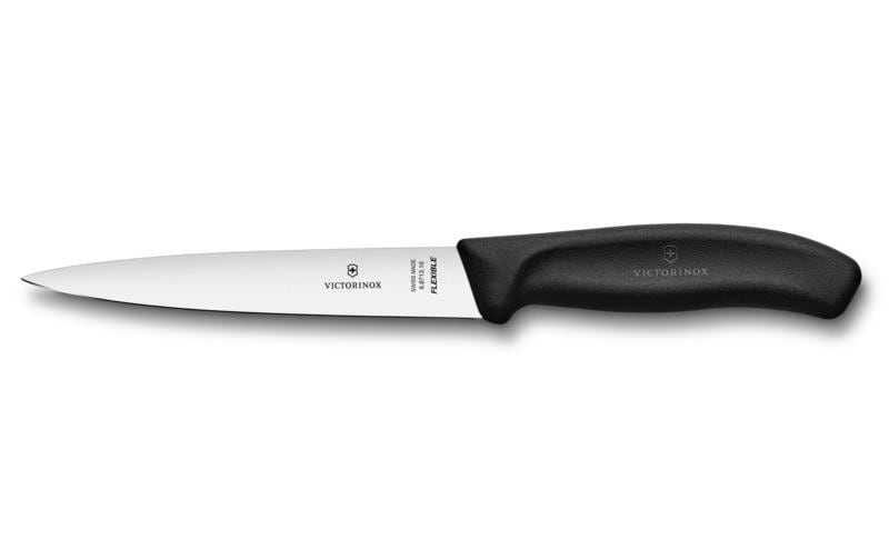 Filetiermesser Swiss Classic Schwarz, 16 cmFiletiermesser mit flexibler Klinge