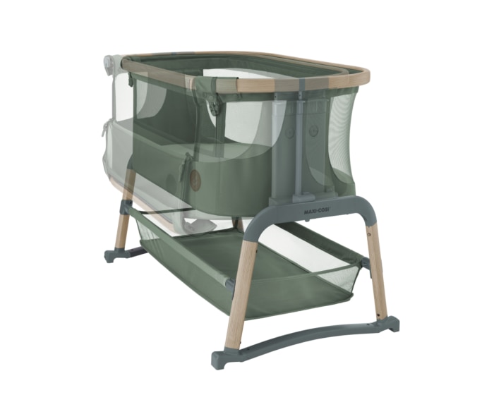 Iora Air Beistellbettchen 0 - 6 M   0 - 9 kg    Allround-Netzgewebe |    Erhöhter Komfort |    Schaukelmodus |    100 % recycelte Eco Care-Stoffe |