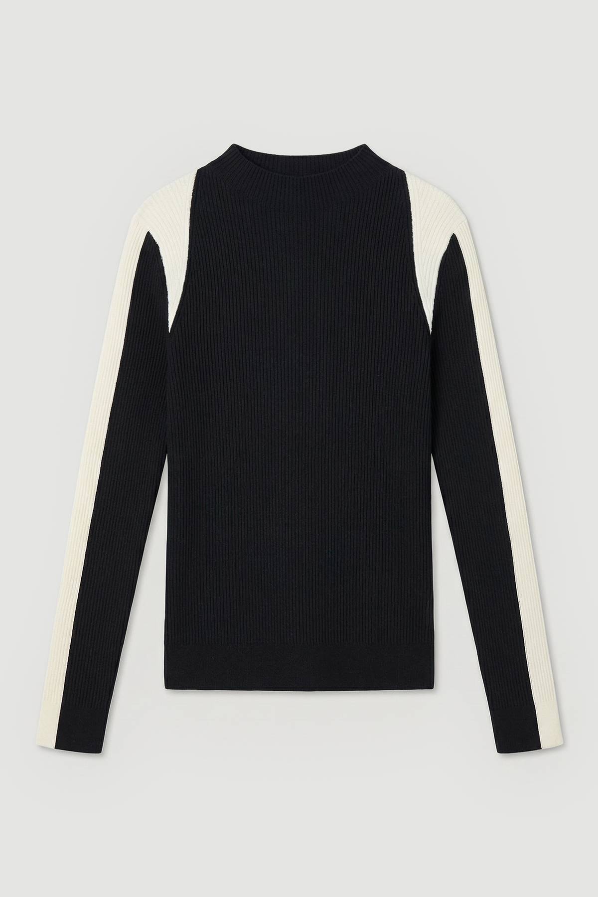 KarenMillen Haut Côtelé à Blocs de Couleur