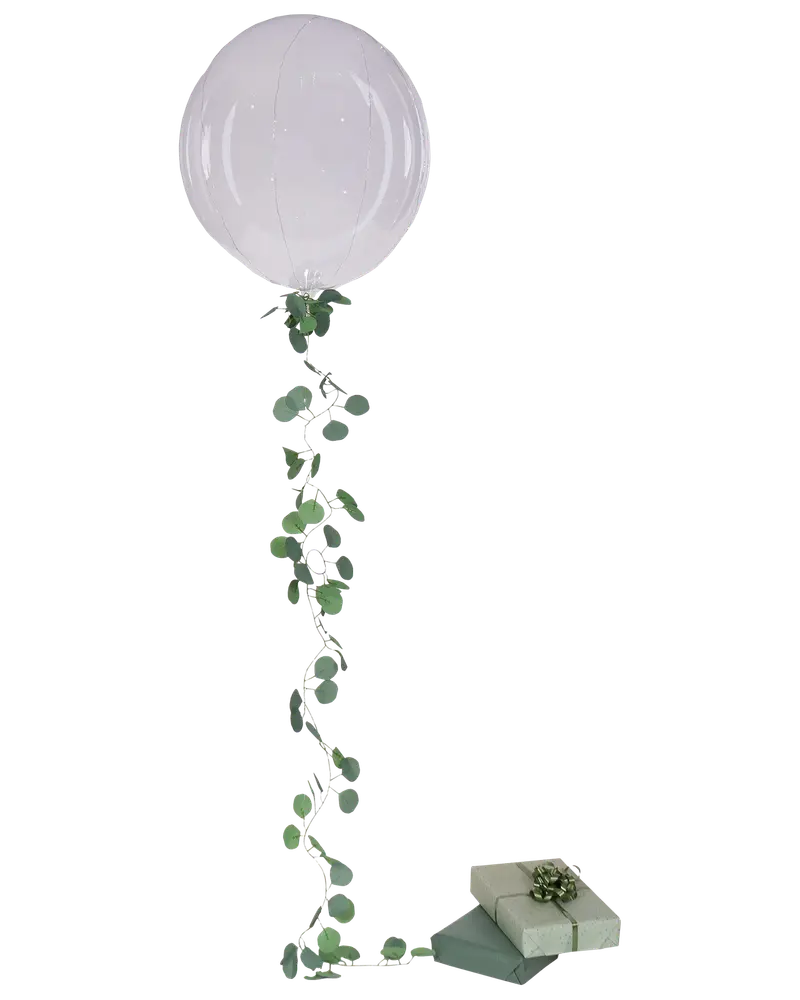 LED ballon med guirlande