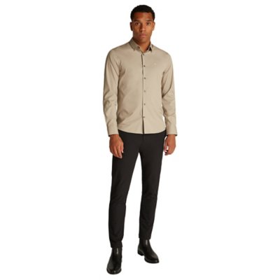 Chemise à manches longues homme Poplin Stretch Slim CALVIN KLEIN