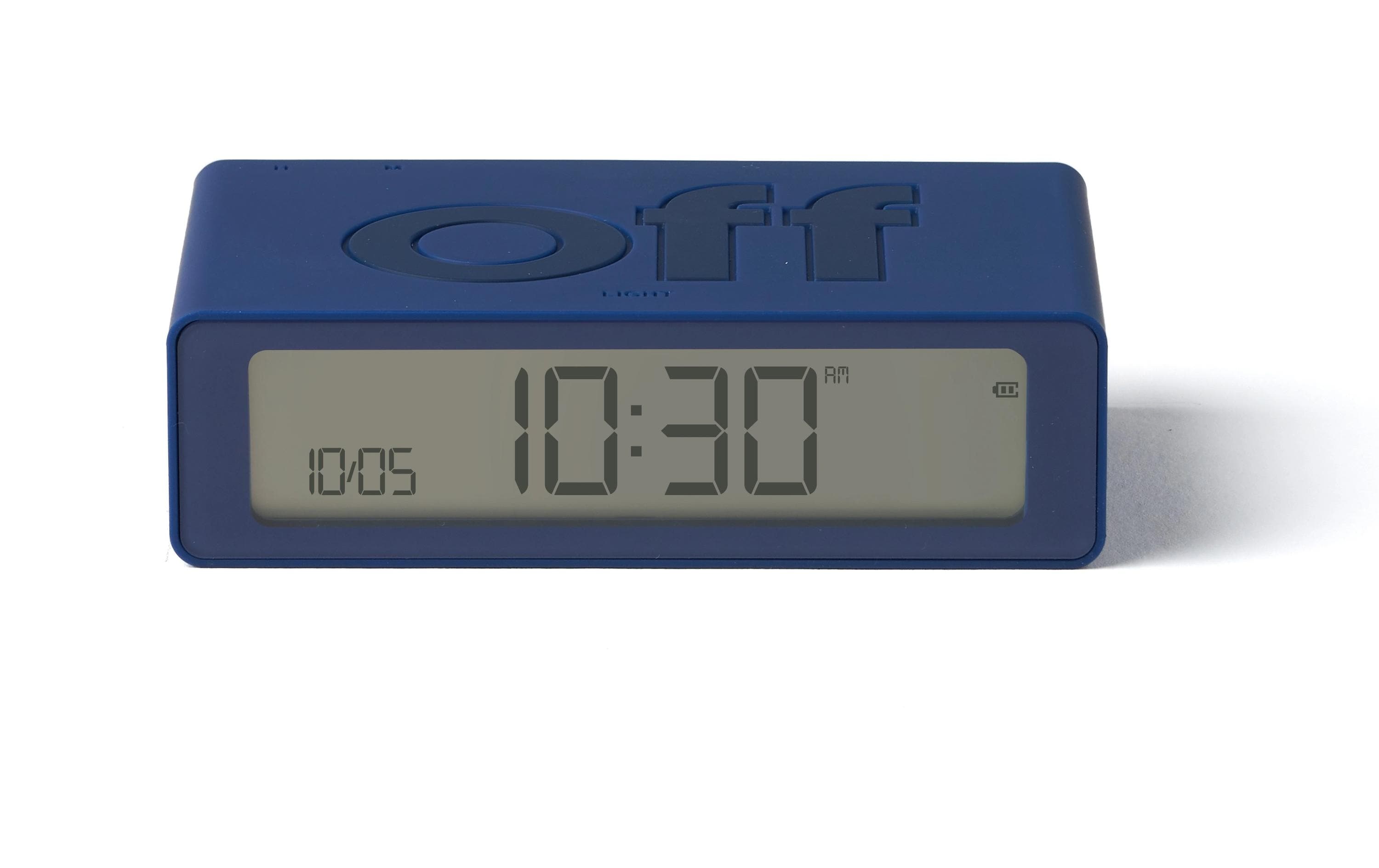 Digitalwecker Flip Mini DunkelblauMini LCD-Wecker mit Umkehrfunktion (On/Off)