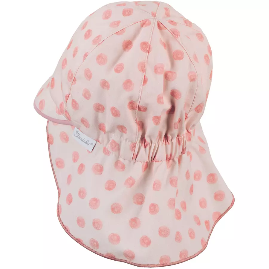 Sterntaler Schirmmütze mit Nackenschutz rosa